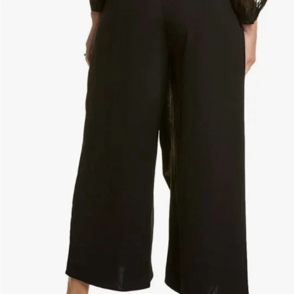 NWT Gracia black wide leg wrap pants. Size medium - Picture 3 of 4